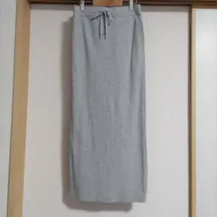 シューラルー　リブ タイトスカート グレー Mサイズのサムネイル