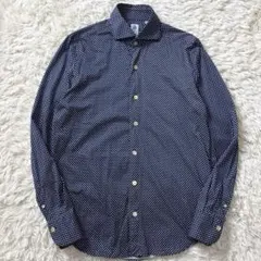 美品 カッタウェイシャツ フィナモレ × バーニーズニューヨーク 総柄のサムネイル