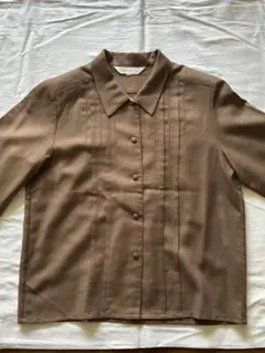 Burberryブラウン 長袖シャツ ボタン付きのサムネイル