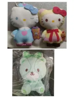 タイニーチャム　超BIGぬいぐるみ　おまけマック50周年キティーちゃん2点