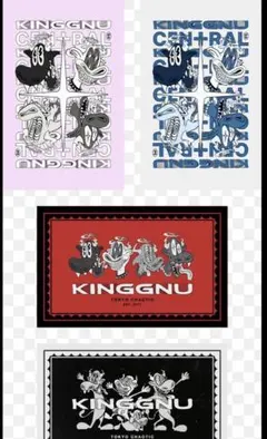 全４種　セフンイレブンKingGnu キングヌー ステッカー サントリー　4枚のサムネイル
