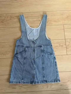 GU デニム ジャンパースカート サロペットスカート キッズ