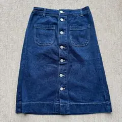【美品】アメリカンホリック フロントボタン デニム Aラインスカート M