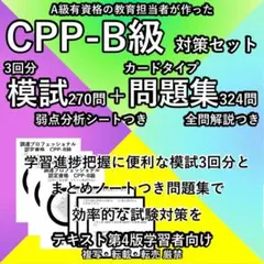 CPP 問題集 まとめノート付 模試 3回 セット 調達プロフェショナル 第4版 CPP-B 調達プロフェッショナル 試験対策ノート 予想問題90問
