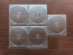 【未使用】CD/DVD/BD 5mm空ケース 5枚 クリア