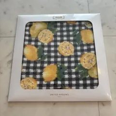 フェイラー　FEILER ユナイテッドアローズ　ハンカチ　レモン　シュニール織