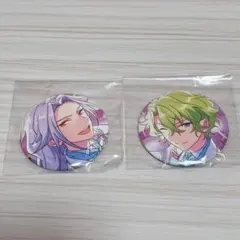 あんスタ 旧fine エレメント 缶バッジ 2個セット巴日和、乱凪砂