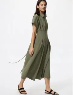 【新品未使用品】シアサッカーシャツワンピース