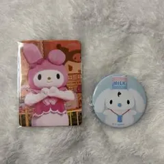 サンリオ マイメロディトレカ　みるく缶バッジ