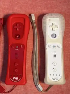 Nintendo Wiiリモコン　モーションプラス 2個セット　赤白　動作確認済