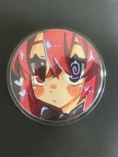 オリジナル　手描きイラスト　原画　コピック　一点物　バッジ