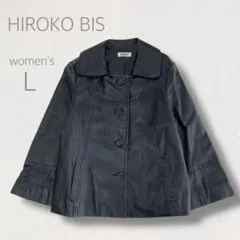 ＨＩＲＯＫＯ　ＢＩＳ　ヒロコビス　レザー「羊革」ｘウールの　チュニックワンピース