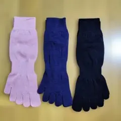 レディースソックス　3セット　5本指