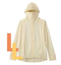 【新品　未使用】ワークマン女子　UVカットパーカー　 LLサイズ　 オフホワイト