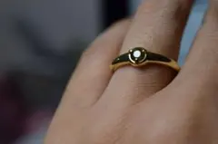 RG10-158 一点物 天然 苔緑色 トリマリン 指輪 リング フリーサイズ