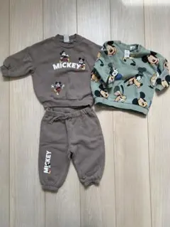 H&Mミッキー トレーナー・パンツセット