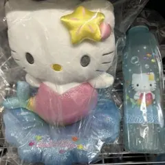 ハローキティ 当たりくじ ウォーターボトル クリアバッグ ぬいぐるみ 3