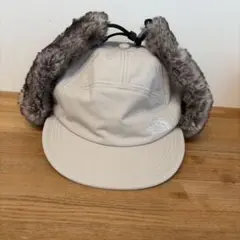 THE NORTH FACE ファー付きキャップ クリーム