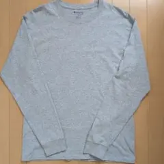 Champion 長袖Tシャツ 無地 グレー M