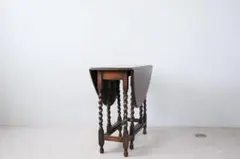 英国アンティーク木製ゲートレッグテーブル/ダイニング机/バタフライ(95-268のサムネイル
