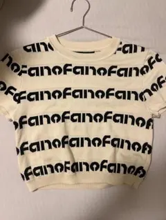 Fano Studios ロゴニット 半袖 クロップド丈のサムネイル
