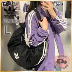 残１ 日本未入荷【韓国限定】 Adidas クロワッサン ショルダーバッグ BK