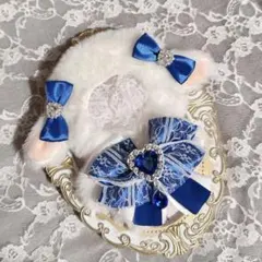 ぬい服 着ぐるみ にじぱぺっと ちびぐるみ 10cm ひつじ耳 青