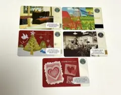 スタバカード　海外レア　旧ロゴ5枚　2004年〜2013年　スターバックス