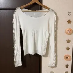 searoomlynn メロートップス　ホワイト