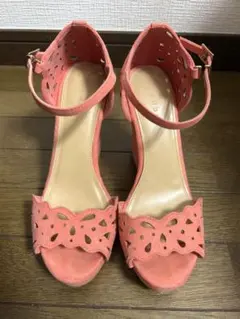 RANDA ランダ　オレンジ　厚底サンダル　22.5 Sサイズのサムネイル