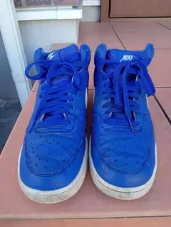 NIKE 青 ハイカットスニーカー