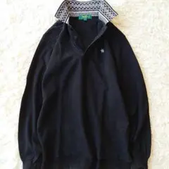 KENZO GOLF ケンゾー ゴルフ 長袖ポロシャツ 鹿の子 ネイティブ柄 S