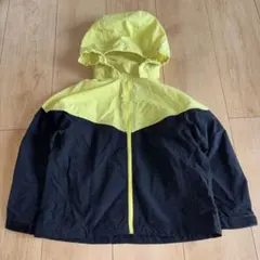 GUナイロンパーカー　110cm バイカラー フード取り外し可