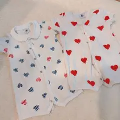 petit bateau ロンパース 2点セット