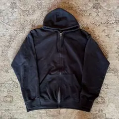00s FRUIT OF THE LOOM ブラック ジップアップパーカー L
