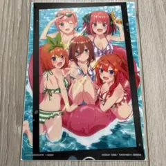 五等分の花嫁　ごとよめ　クリアポスターコレクション　集合　水着