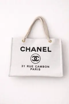 CHANEL ノベルティ　トートバッグ　白　新品　未使用