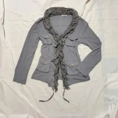 フリルカーディガンジャケット　フェアリーグランジ　平成ギャル　Y2K　00s