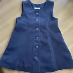 冠婚葬祭 式服 ネイビー ワンピース ジャンパースカート100センチ