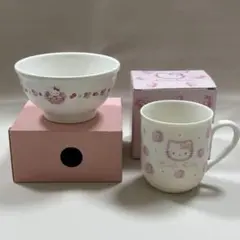 ハローキティ バラ　マグカップとボウルセット