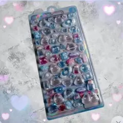 ボンボンドロップシール うるちゅるシール 立体シール 3Dシール 水色