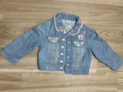 【MEZZO PIANO/メゾピアノ】Gジャン　レース　デニム