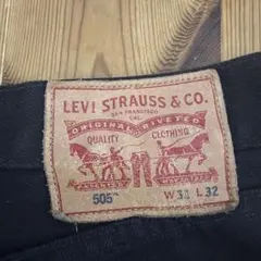 Levi's 505 ストレートデニム ブラック W31 L32