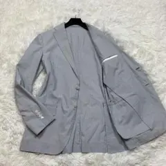 極美品ユナイテッドアローズ テーラードジャケット　シアサッカー グレー Lサイズ