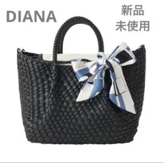 新品 未使用⭐️DIANA❤️イントレチャート 2WAY メッシュバッグ ブラック
