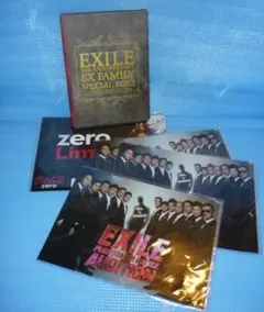 EXILE×コカ・コーラクリアファイル4枚と10周年EX FAMILY BOX