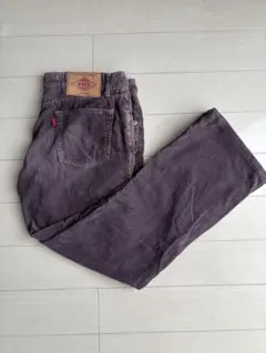 古着　フレアパンツ　パープル