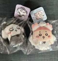 ちいかわハロウィンマスコットぬいぐるみ　季節だもん　モモンガ　古本屋　カニちゃん