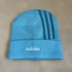 adidas 水色 ニット帽 OSFX
