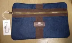 新品タグ付♡ジルボーのデニムポーチ♡韓国 正規品 GIRBAUD スクエア 